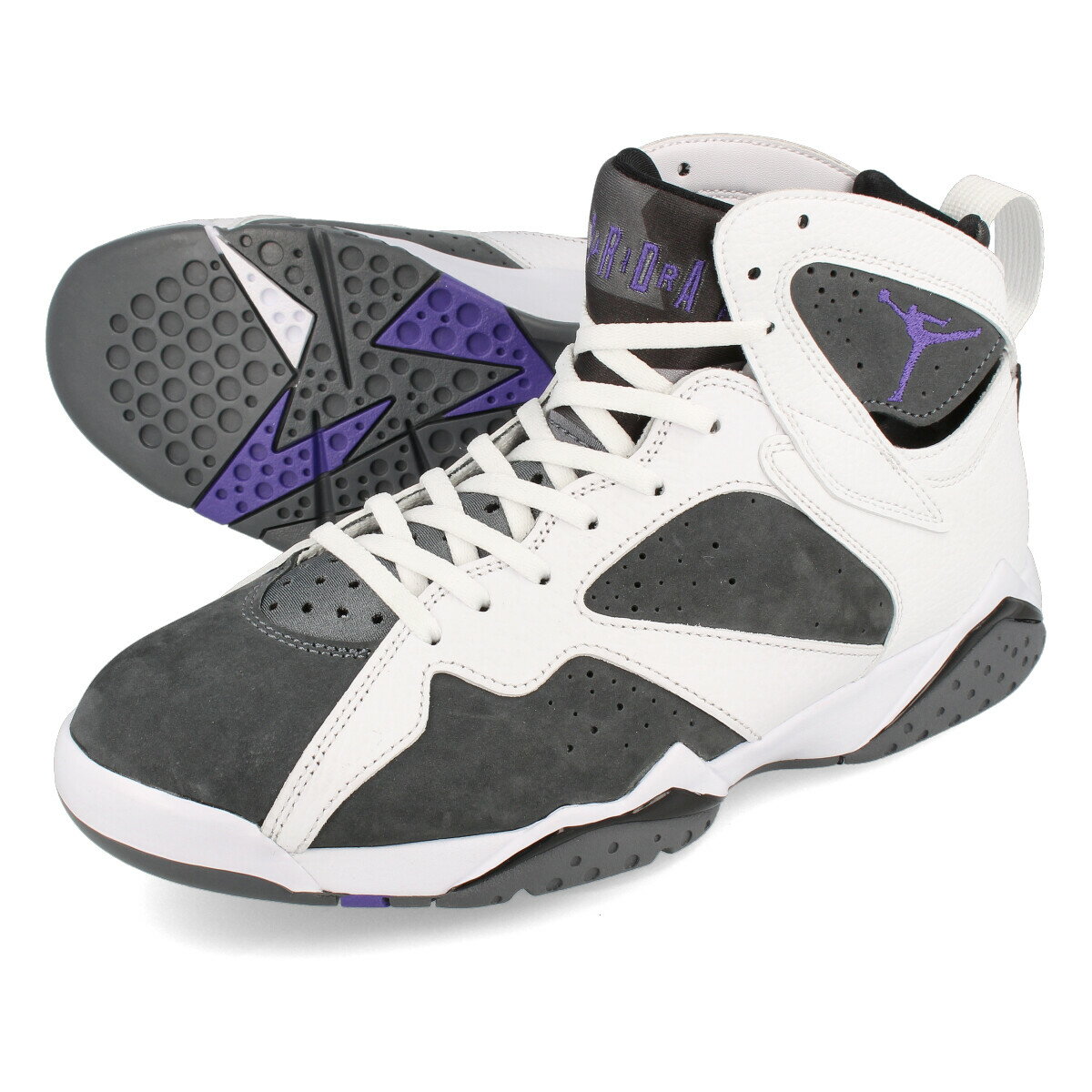 15時迄のご注文で即日発送可 NIKE AIR JORDAN 7 RETRO ナイキ エア ジョーダン 7 レトロ WHITE/FLINT GREY/BLACK/VARSITY PURPLE cu9307-100