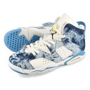 15܂ł̂ő NIKE AIR JORDAN 6 RETRO GS yWASHED DENIMz iCL GA W[_ 6 g GS EHbVh fj WHITE/DUTCH BLUE/CITRON TINT u[ zCg DM9045-100