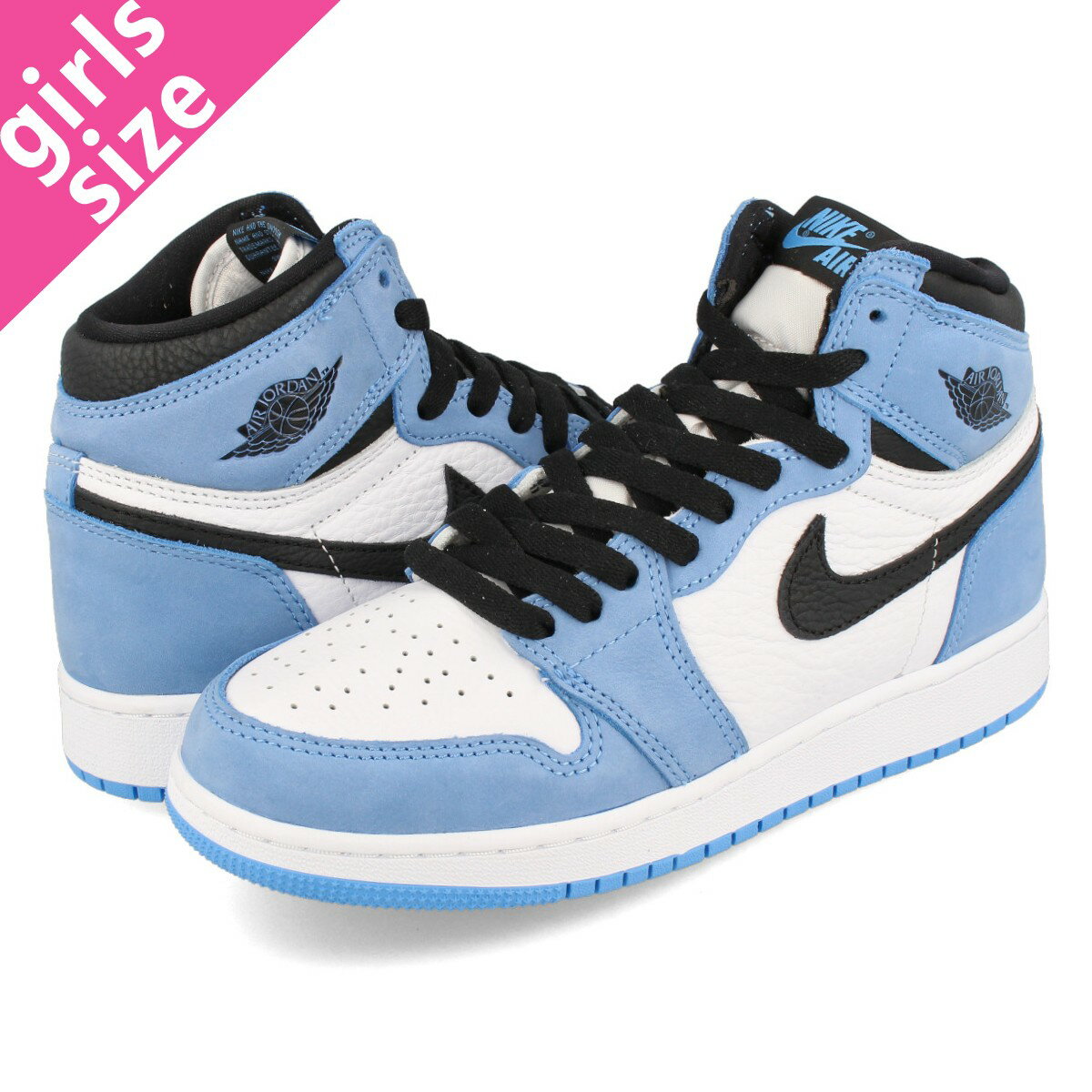 15時迄のご注文で即日発送可 NIKE AIR JORDAN 1 RETRO HIGH OG GS ナイキ エア ジョーダン 1 レトロ ハイ OG GS WHITE/UNIVERSITY BLUE/BLACK 575441-134