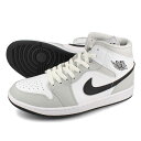 15̂ő NIKE WMNS AIR JORDAN 1 MID iCL EBY GA W[_ 1 ~bh Y ~hJbg GREY FOG/BLACK/WHITE O[ ubN zCg BQ6472-015