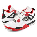 15̂ő NIKE AIR JORDAN 4 RETRO iCL GA W[_ 4 g WHITE/FIRE RED/BLACK/TECH GREY dc7770-160