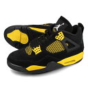 15̂ő NIKE AIR JORDAN 4 RETRO yTHUNDERz iCL GA W[_ 4 g Y [Jbg BLACK/WHITE/TOUR YELLOW ubN dh6927-017