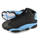 15時迄のご注文で即日発送可 NIKE AIR JORDAN 13 RETRO 【UNC】 ナイキ エア ジョーダン 13 レトロ メンズ スニーカー ハイカット BLACK/UNIVERSITY BLUE/WHITE ブラック ブルー 海外限定 日本未発売モデル DJ5982-041