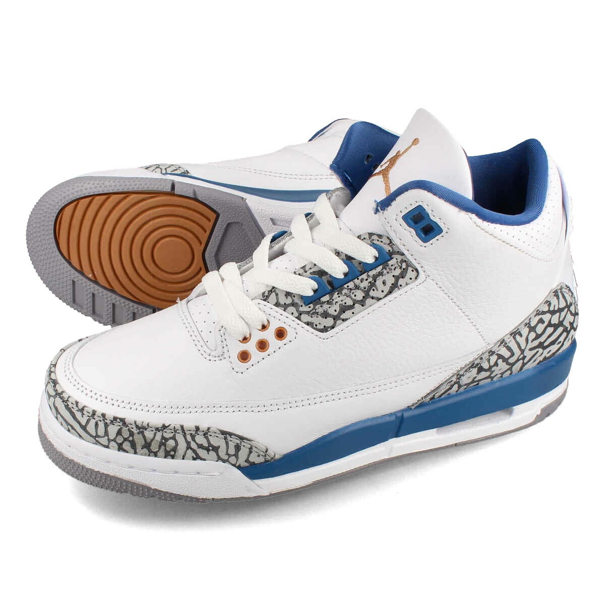 【プライスダウン】 15時までのご注文で即日発送 NIKE AIR JORDAN 3 RETRO GS ナイキ エアージョーダン 3 レトロ GS レディース ミッドカット WHITE/METALLIC COPPER/TRUE BLUE ホワイト dm0967-148