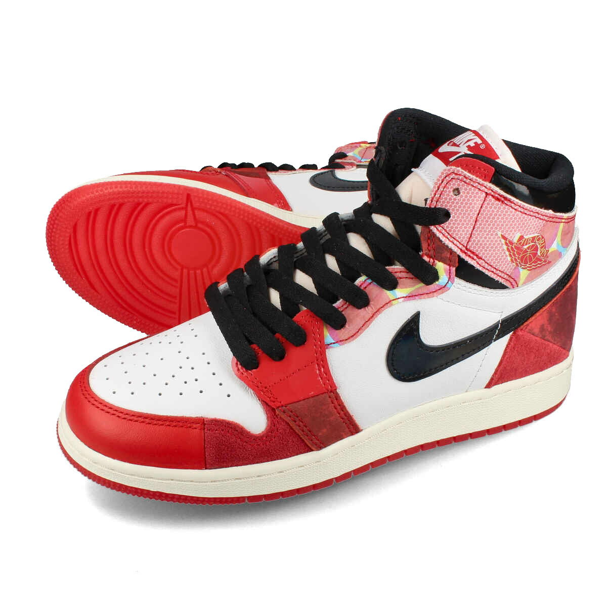 15時迄のご注文で即日発送可 NIKE AIR JORDAN 1 RETRO HIGH OG SP GS 【SPIDER】 ナイキ エア ジョーダン 1 レトロ ハイ OG SP GS レディース ハイカット UNIVERSITY RED/BLACK/SUMMIT WHITE レッド dv1753-601