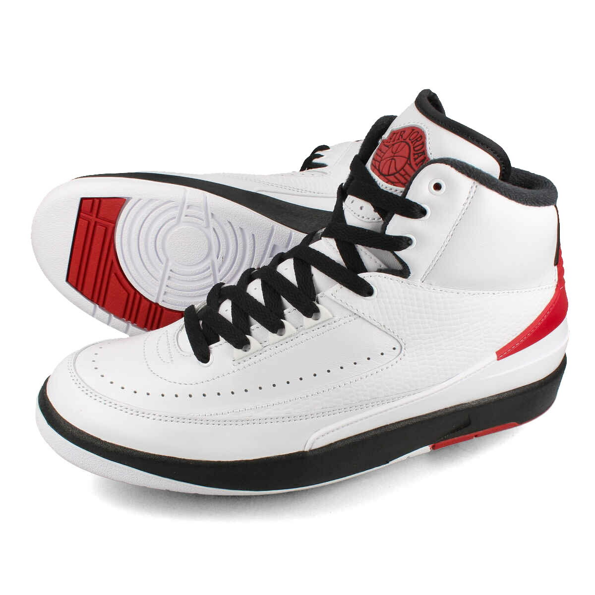 15時迄のご注文で即日発送可 NIKE AIR JORDAN 2 RETRO 【CHICAGO】 ナイキ エア ジョーダン 2 レトロ シカゴ メンズ スニーカー ハイカット WHITE/VARSITY RED/BLACK ホワイト レッド ブラック DX2454-106 1