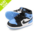 15時迄のご注文で即日発送可 NIKE AIR JORDAN 1 RETRO HIGH OG TD 【UNC】 ナイキ エア ジョーダン 1 レトロ ハイ OG TD ベビー 子ども スニーカー ハイカット UNIVERSITY BLUE/BLACK/WHITE ブラック fd1413-400