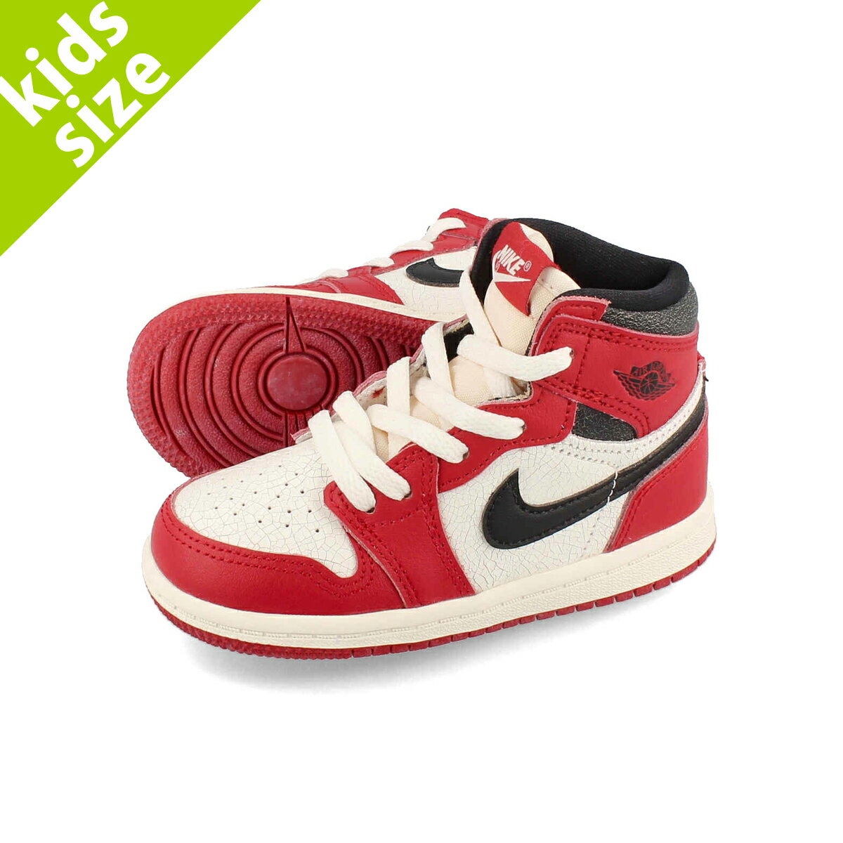 15時迄のご注文で即日発送可 【ベビーサイズ】【8.0～16.0cm】 NIKE AIR JORDAN 1 RETRO HIGH OG TD 【CHICAGO LOST & FOUND】 ナイキ エア ジョーダン 1 レトロ ハイ OG TD VARSITY RED/BLACK…