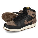 15時迄のご注文で即日発送可 NIKE AIR JORDAN 1 RETRO HIGH OG GS 【PALOMINO】 ナイキ エア ジョーダン 1 レトロ ハイ OG レディース スニーカー ハイカット BLACK/METALLIC GOLD/PALOMINO ブラック fd1437-020