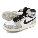 15時迄のご注文で即日発送可 NIKE AIR JORDAN 1 HIGH OG GS 【WHITE CEMENT】 ナイキ エア ジョーダン 1 レトロ ハイ OG GS ホワイトセメント レディース ハイカット TECH GREY/MUSLIN/BLACK/WHITE グレー fd1437-052