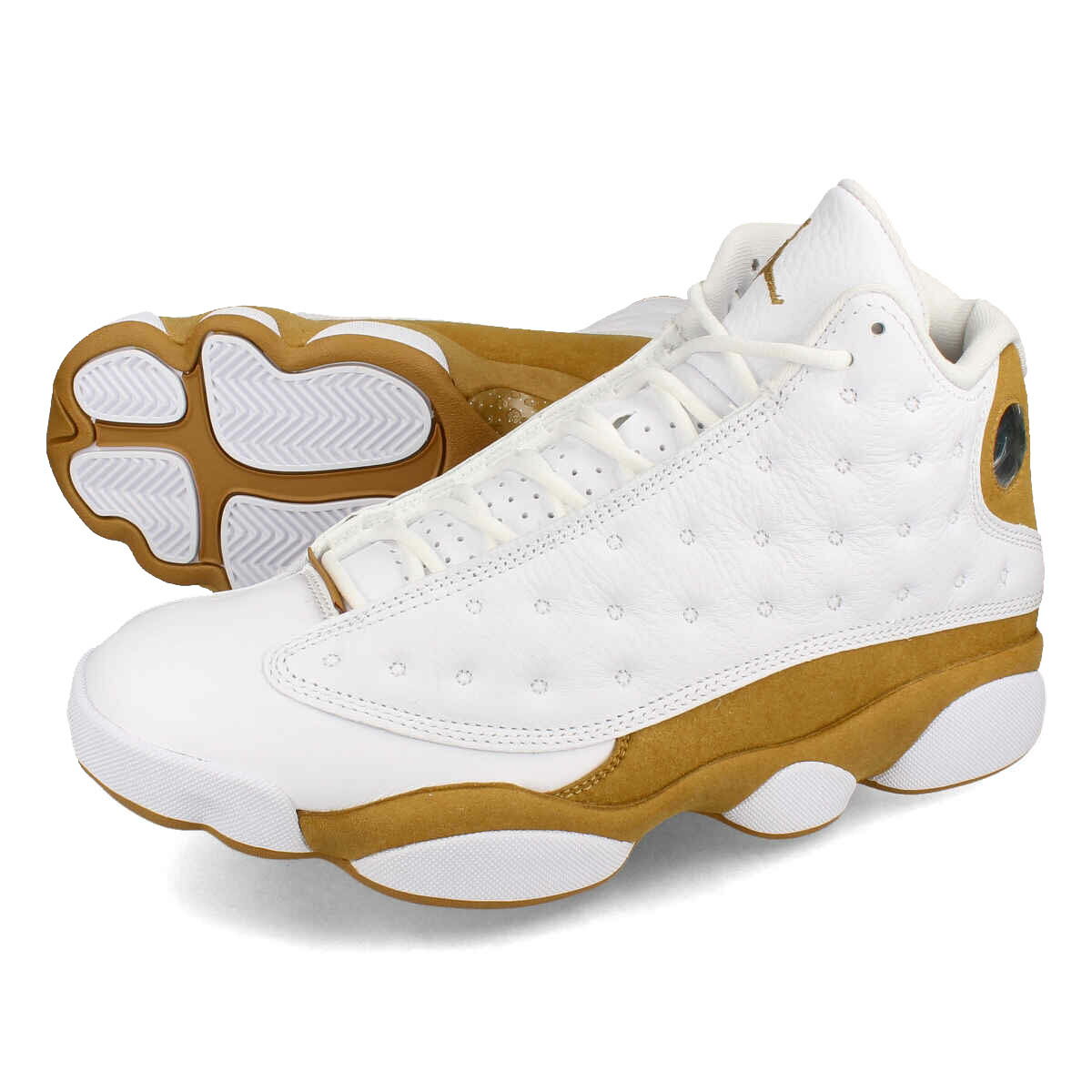 15時迄のご注文で即日発送可 NIKE AIR JORDAN 13 RETRO ナイキ エア ジョーダン 13 レトロ メンズ スニーカー ミッドカット WHITE/WHEAT ホワイト 414571-171