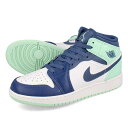 15̂ő NIKE AIR JORDAN 1 MID GS iCL GA W[_ 1 ~bh GS fB[X Xj[J[ ~bhJbg MYSTIC NAVY/MINT FOAM/WHITE lCr[ 554725-413