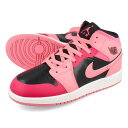 15̂ő NIKE AIR JORDAN 1 MID GS iCL GA W[_ 1 ~bh GS fB[X Xj[J[ ~bhJbg CORAL CHALK/PINKSICLE/RUSH PINK/BLACK sN 554725-662