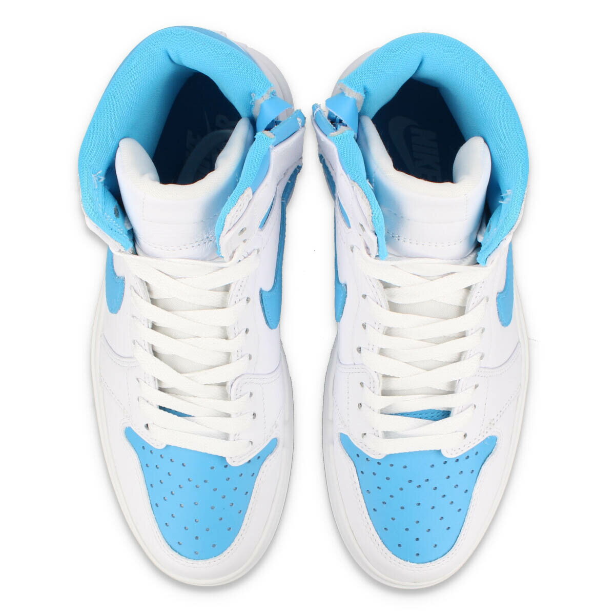 15時迄のご注文で即日発送可 NIKE WMNS AIR JORDAN 1 ELEVATE HIGH 【UNC】 ナイキ ウィメンズ エア ジョーダン 1 エレベート ハイ レディース スニーカー ハイカット WHITE/WHITE/DARK POWDER BLUE ホワイト DN3253-114 2