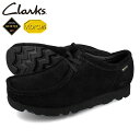 15時迄のご注文で即日発送可 CLARKS WALLABEE GTX クラークス ワラビー ゴアテックス メンズ モカシン デッキシューズ BLACK SUEDE ブラック 26149449