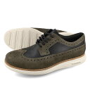  15時迄のご注文で即日発送可 COLE HAAN ORIGINALGRAND REMASTERED LONGWING コールハーン オリジナルグランド リマスタード ロングウィング メンズ ローカット SILENT STORM/BLACK/IVORY ベージュ c37473