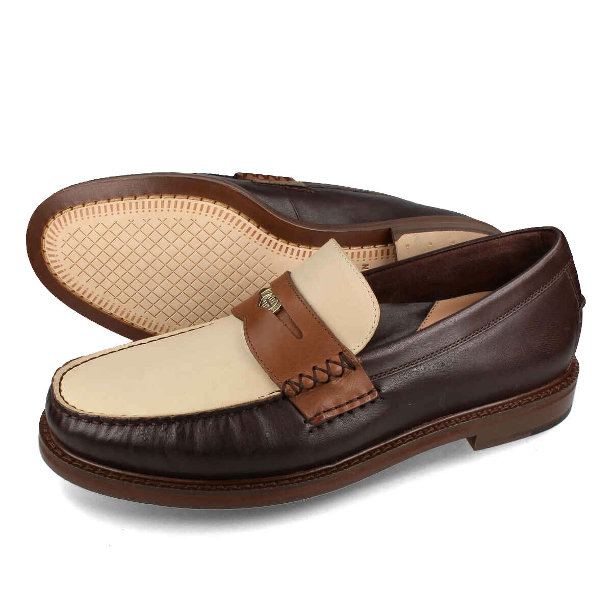  15時迄のご注文で即日発送可 COLE HAAN AMERICAN CLASSICS PINCH PENNY LOAFER コールハーン アメリカンクラシックス ピンチ ペニーローファー メンズ スニーカー ローカット CH DARK CHOCOLATE/CH OAT/CH MESQUITE ブラウン c37771