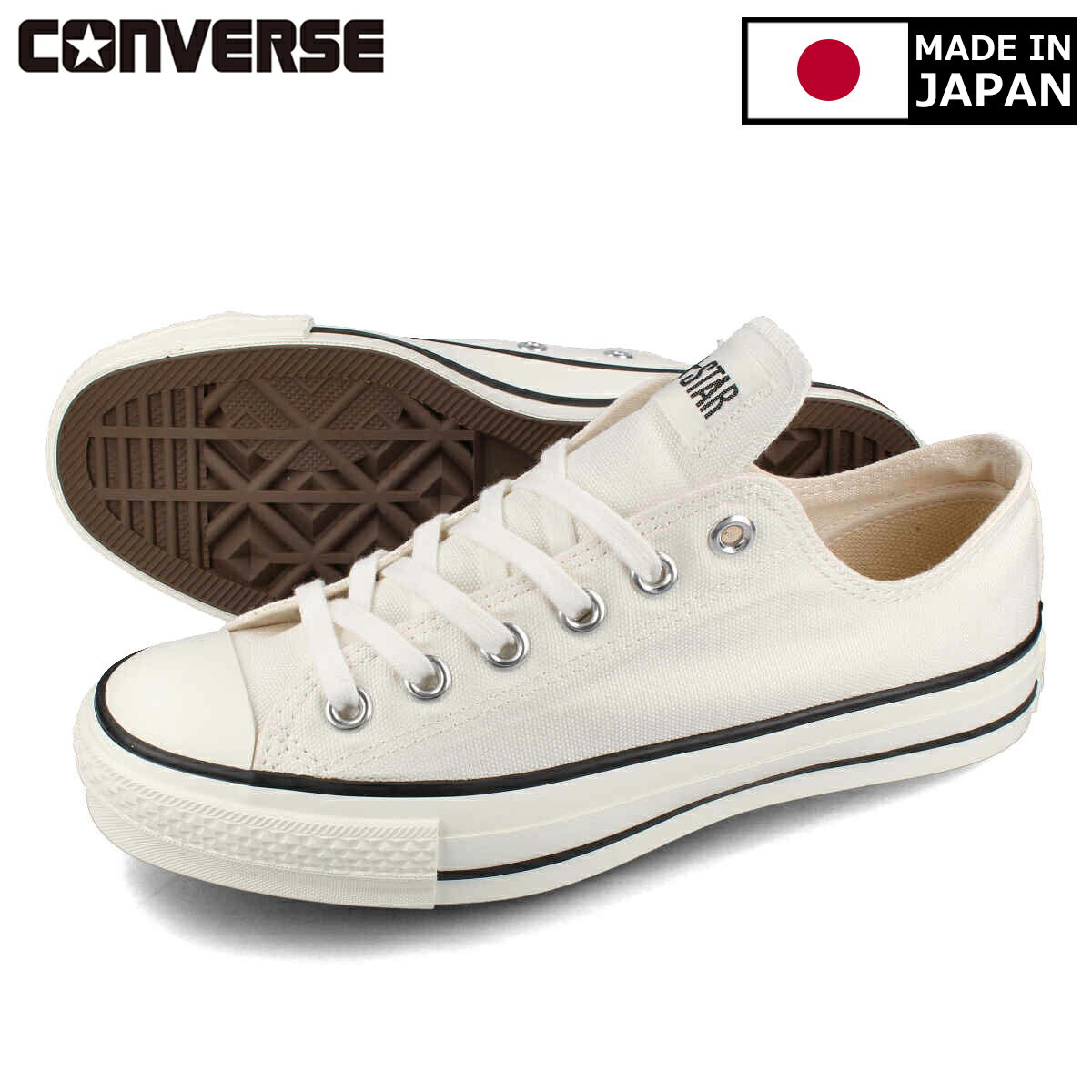 15Τʸ¨ȯ CONVERSE CANVAS ALL STAR J OX MADE IN JAPANۡ С 륹 J OX WHITE