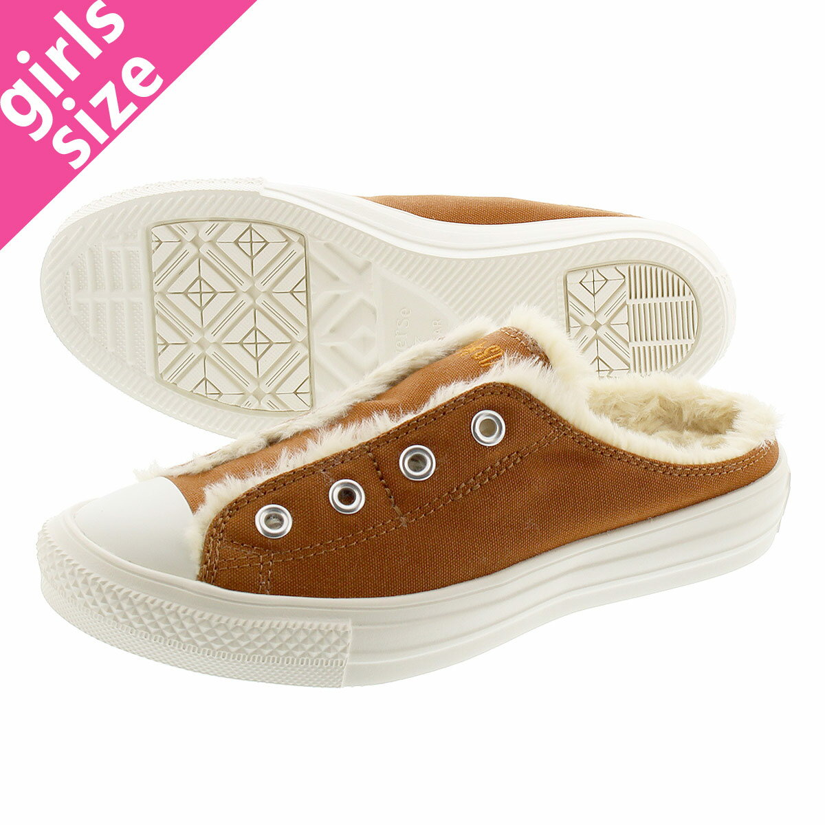 【毎日がお得！値下げプライス】CONVERSE ALL STAR LIGHT BOA MULE SLIP OX コンバース オールスター ライト ボア ミュール スリップ OX BROWN 31303160