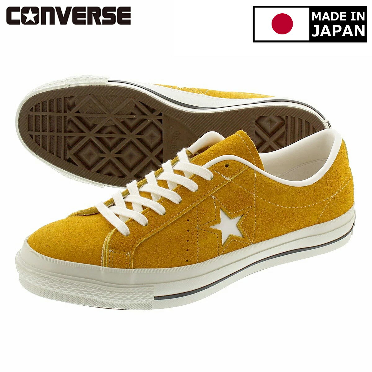 CONVERSE ONE STAR J SUEDE 【MADE IN JAPAN】【日本製】 コンバース ワンスター J スエード GOLD 35200190