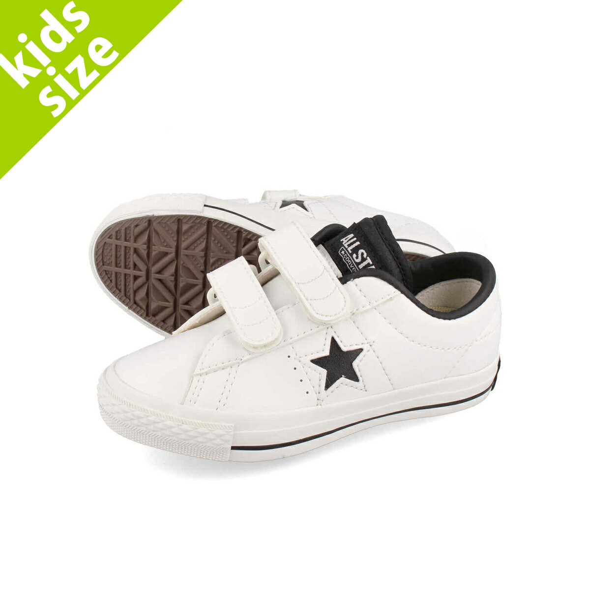 【プライスダウン】 15時迄のご注文で即日発送可 CONVERSE KID 039 S ONE STAR V-2 OX コンバース キッズ ワンスター V-2 OX WHITE/BLACK 37301860