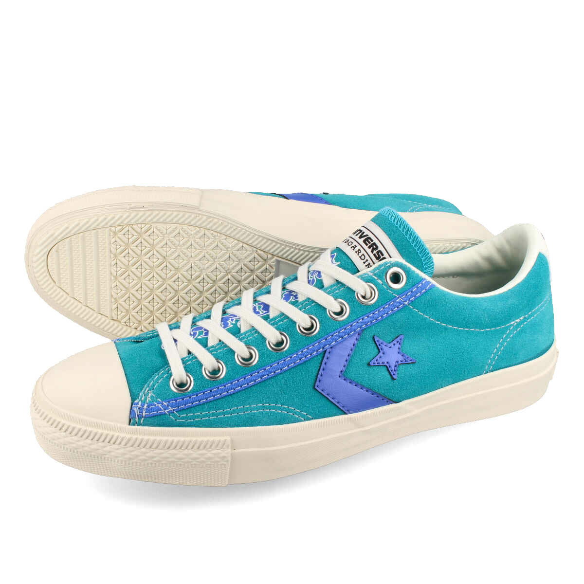 【プライスダウン】 15時迄のご注文で即日発送可 CONVERSE BREAKSTAR SK SAYHELLO OX コンバース ブレイクスター スケート SAYHELLO OX BLUE GREEN/PURPLE 34201070