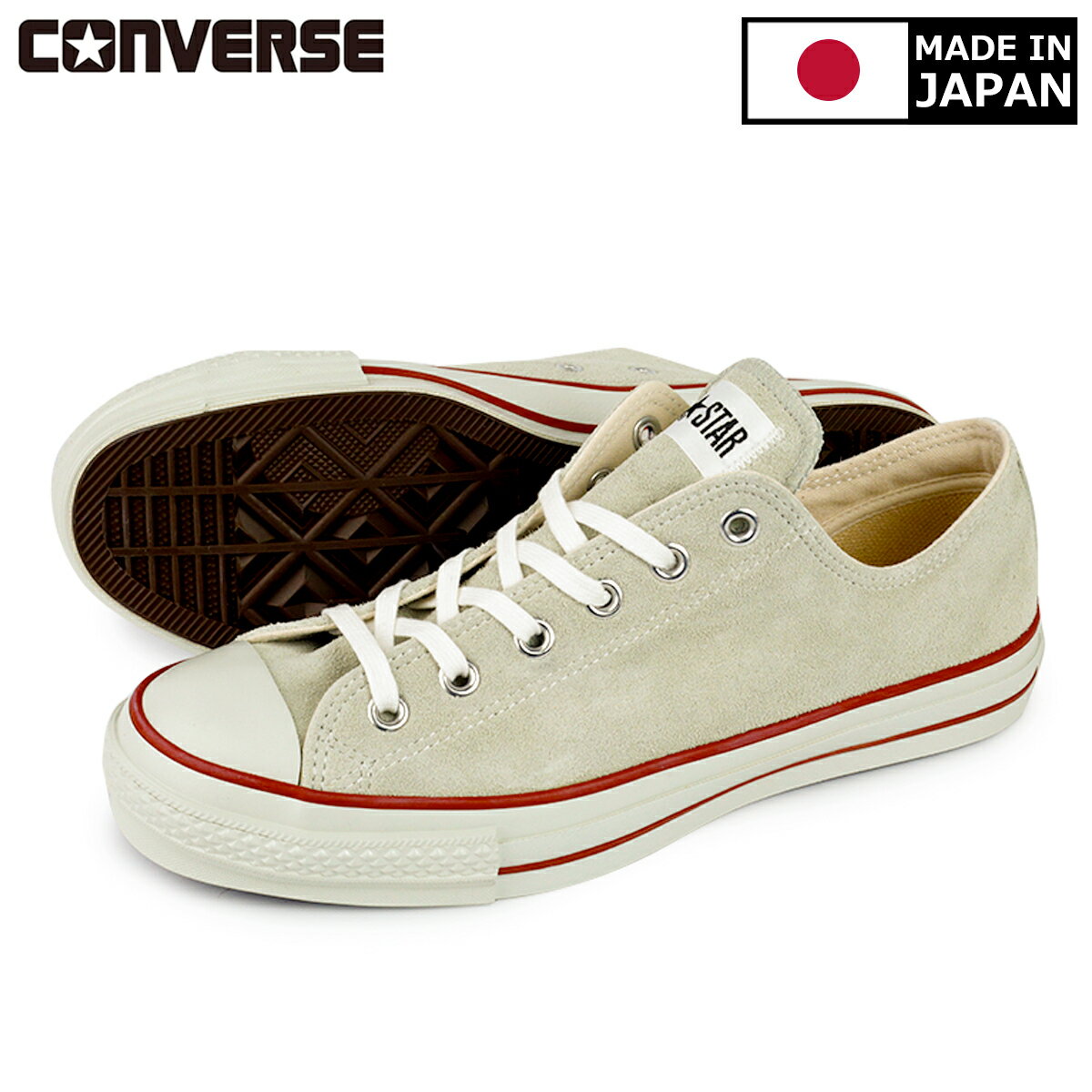 15時迄のご注文で即日発送可 CONVERSE SUEDE ALL STAR J LOCALIZE OX 【MADE IN JAPAN】【日本製】【販売地域限定】 コンバース スエード オールスター J ローカライズ OX メンズ レディース スニーカー ローカット WHITE ホワイト 31301670