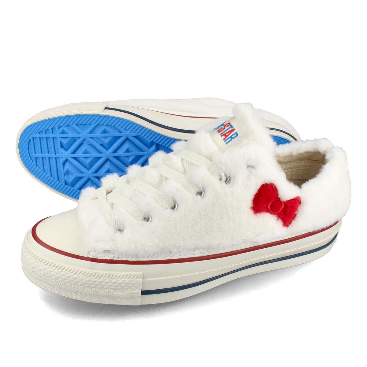 楽天LOWTEX PLUS【プライスダウン】 15時迄のご注文で即日発送可 CONVERSE ALL STAR （R） HELLO KITTY OX コンバース オールスター （R） ハローキティ OX レディース ローカット WHITE ホワイト 31309460