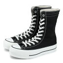 【プライスダウン】 15時迄のご注文で即日発送可 CONVERSE ALL STAR (R) LIFTED KNEE-HI コンバース オールスター (R) リフテッド ニーハイ メンズ レディース スニーカー ハイカット BLACK ブラック 31310210