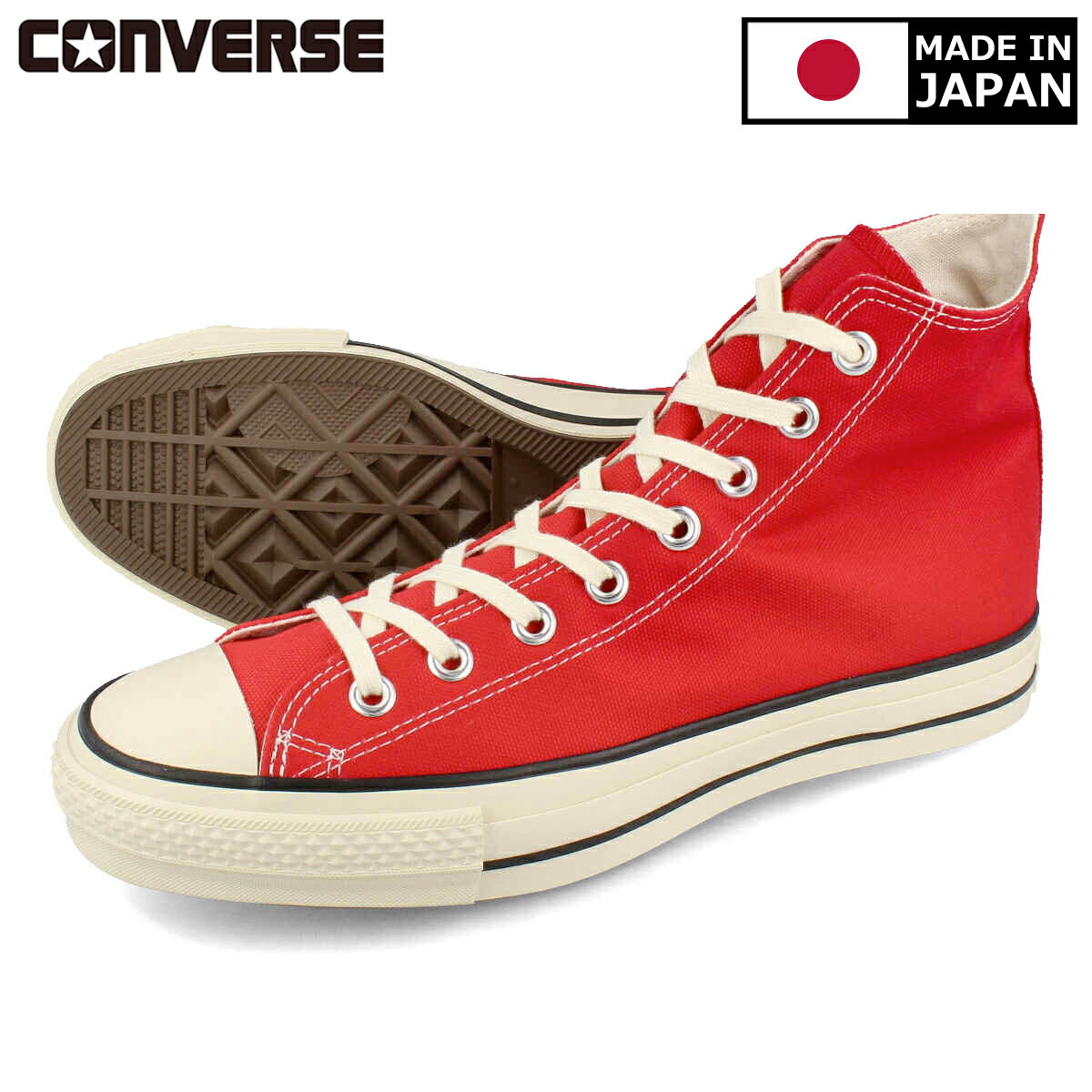 15時迄のご注文で即日発送可 CONVERSE CANVAS ALL STAR J HI コンバース キャンバス オールスター J HI メンズ レディース スニーカー ハイカット RED レッド 31310420