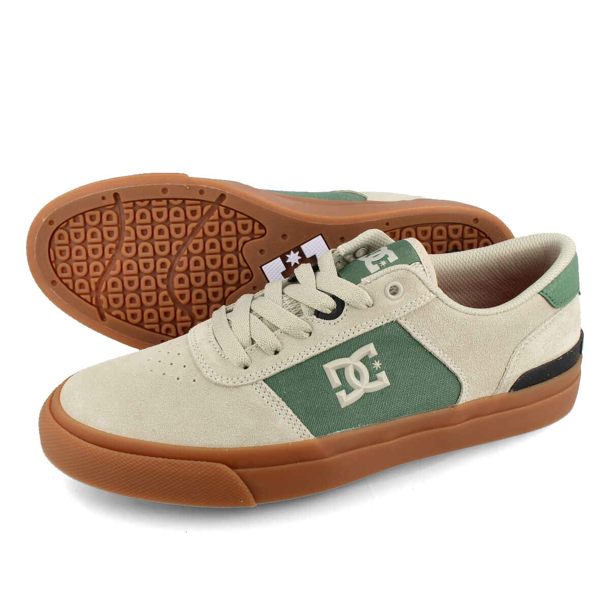 【お買い物マラソンSALE】 15時迄のご注文で即日発送可 DC SHOES TEKNIC S ディーシー シューズ テクニック スケート メンズ ローカット GREEN グリーン DS231002 TG2 1