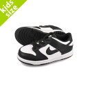 15時迄のご注文で即日発送可 NIKE DUNK LOW TD ナイキ ダンク ロー TD キッズ 子ども ローカット WHITE/BLACK/WHITE ホワイト ブラック 白 黒 cw1589-100