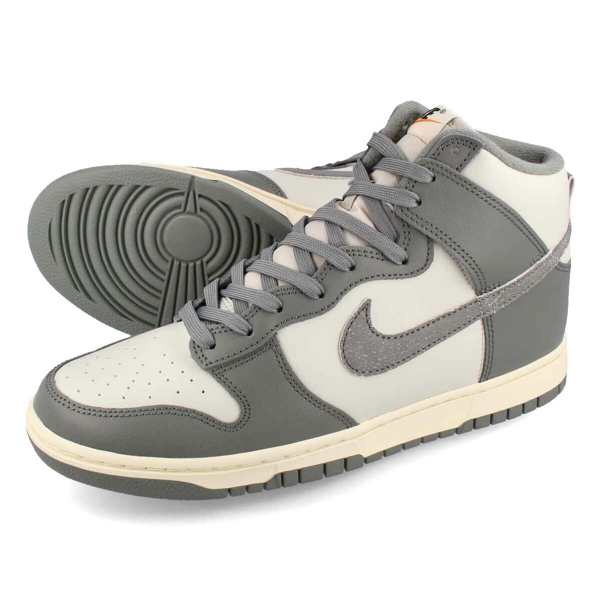 15時迄のご注文で即日発送可 NIKE DUNK HI RETRO SE VNTG ナイキ ダンク ハイ レトロ SE ヴィンテージ LIGHT BONE/TUMBLED GREY dm0582-001