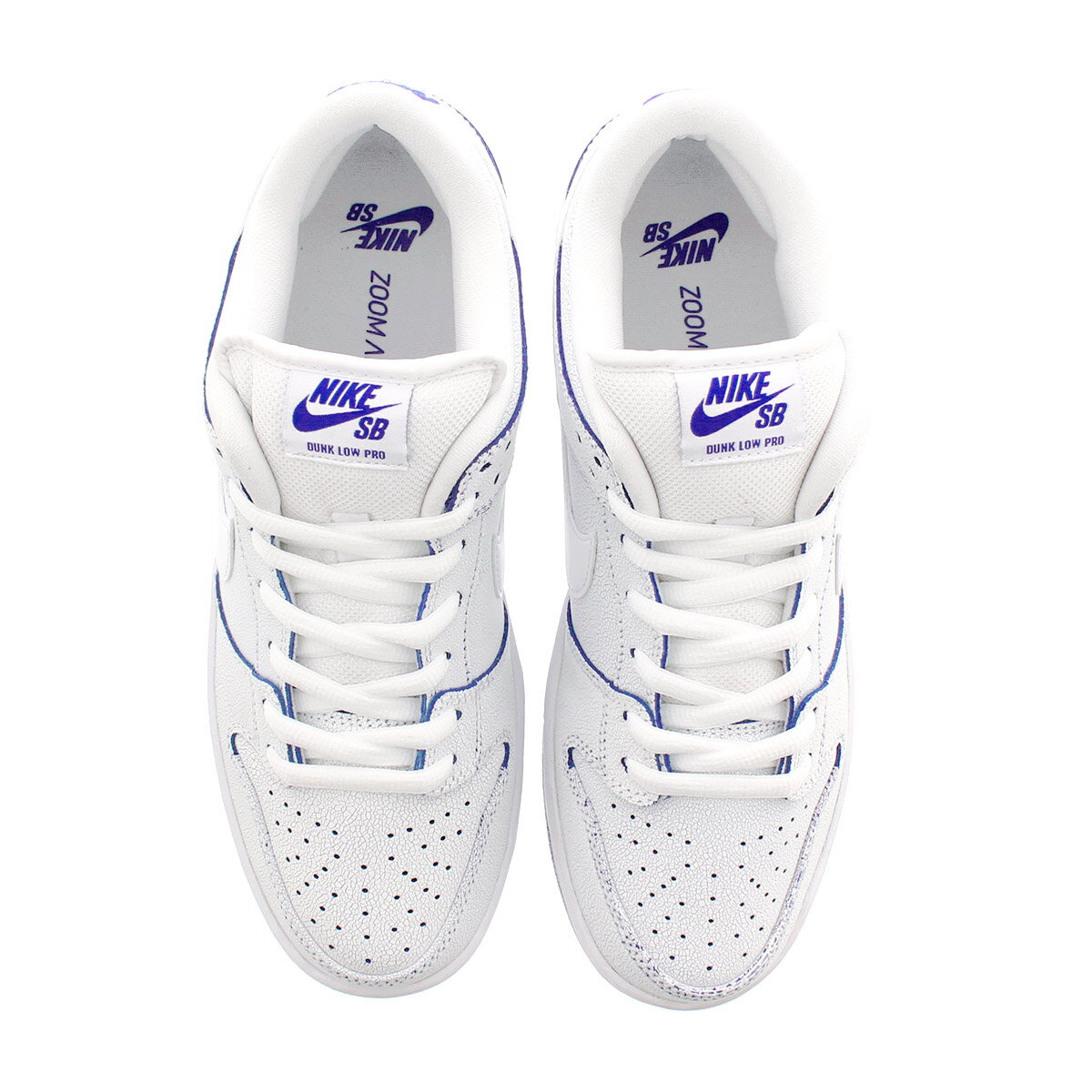 【ビッグ・スモールサイズ】 NIKE SB ZOOM DUNK LOW PRO PRM ナイキ SB ズーム ダンク ロー プロ プレミアム WHITE/WHITE/GAME ROYAL cj6884-100