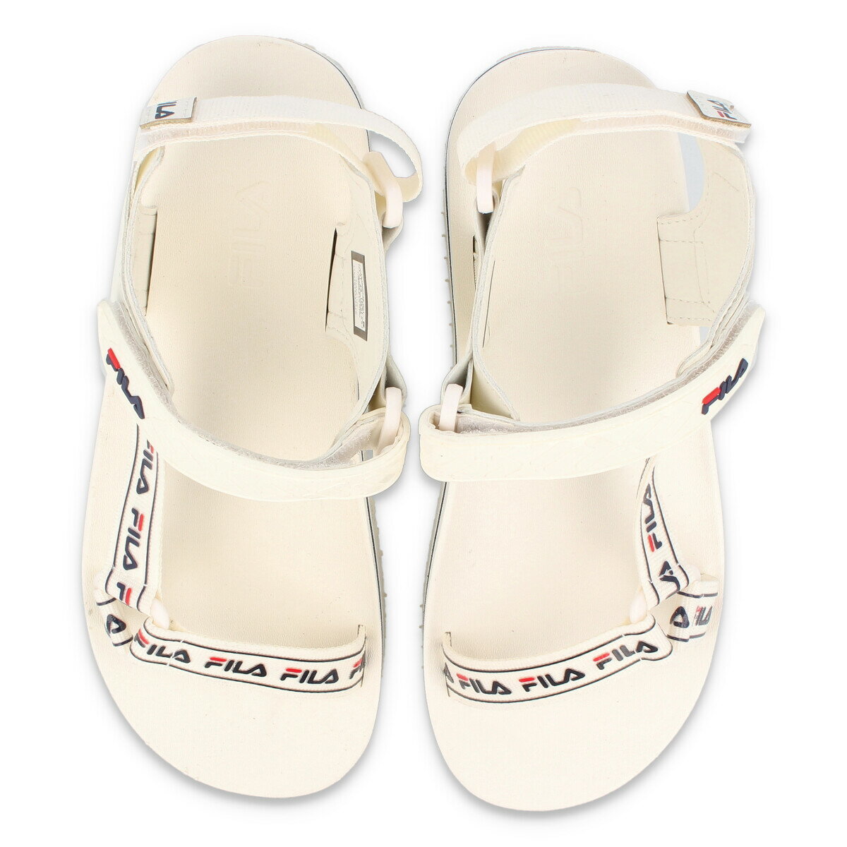 【毎日がお得！値下げプライス】FILA TOMAIA SD TAPEY TAPE SANDAL フィラ トマイア SD テイピーテープ サンダル WHITE/WHITE/GREY 1sm00738-001