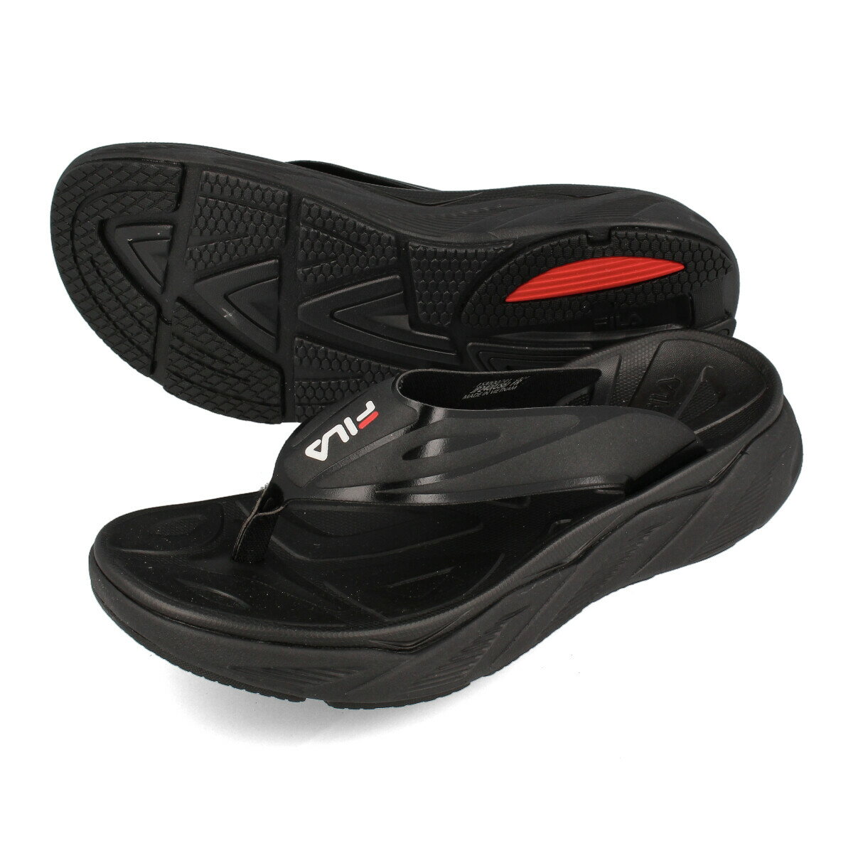 【毎日がお得！値下げプライス】FILA ZEN SANDAL フィラ ゼン サンダル BLACK/BLACK/BLACK 1sm00741-001