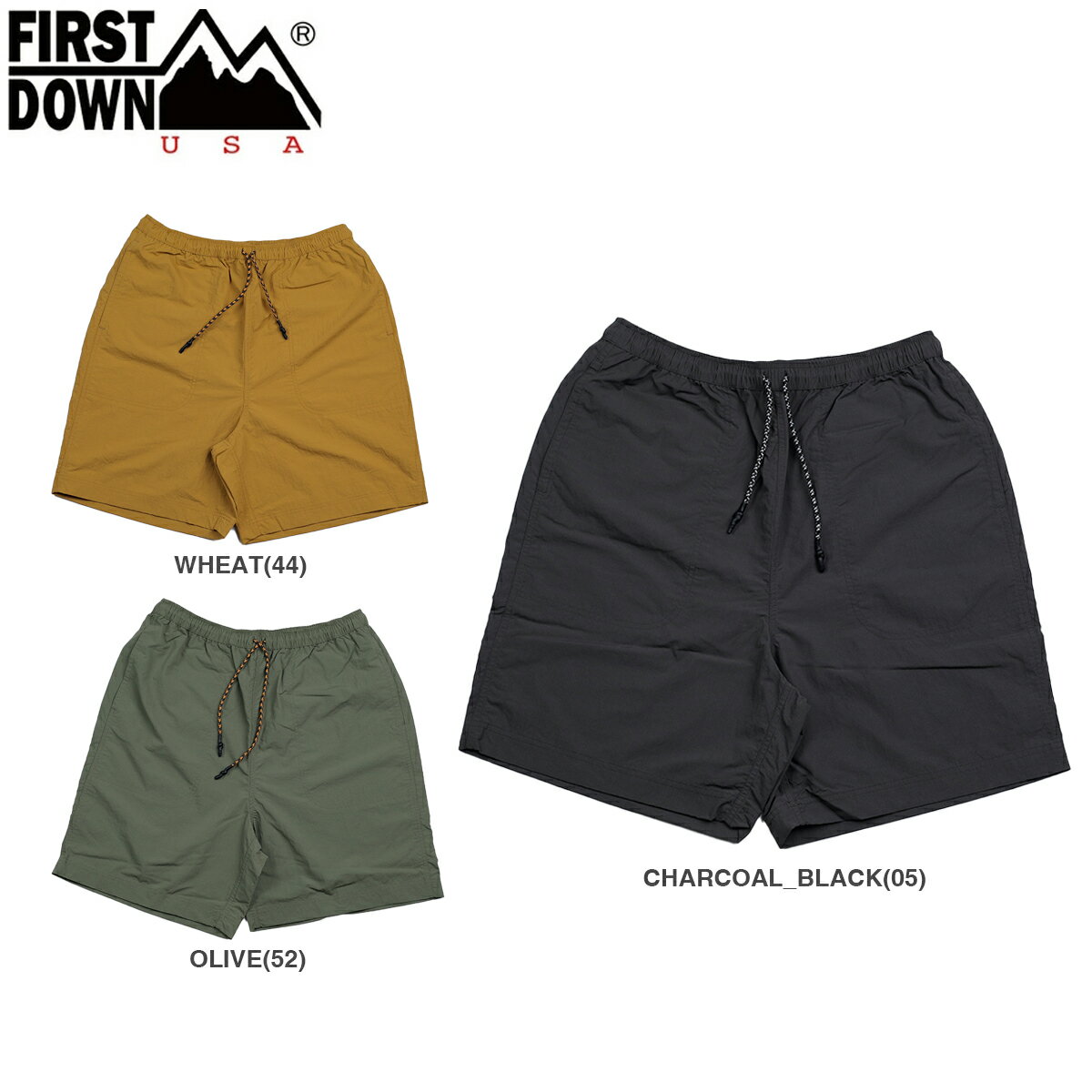 【お買い物マラソンSALE】 FIRST DOWN SHORTS Re;CONHny ファーストダウン ショーツ メンズ レディース ハーフパンツ f441012c
