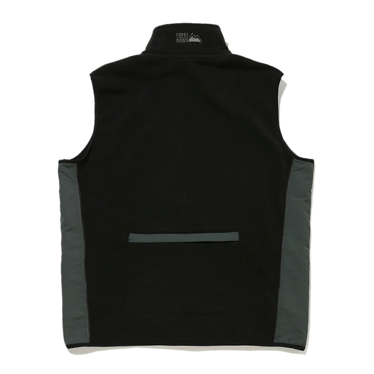 【プライスダウン】 15時迄のご注文で即日発送可 FIRST DOWN MICRO FLEECE VEST ファーストダウン マイクロ フリース ベスト メンズ レディース アウター ベスト BLACK ブラック f542017-06 2