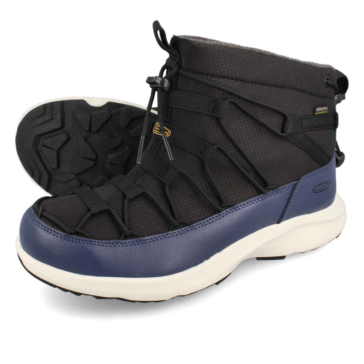  15時迄のご注文で即日発送可 KEEN MEN UNEEK SNK CHUKKA WP  キーン ユニーク スニーク チャッカ ウォータープルーフ BLACK/BLUE DEPTHS 1025446