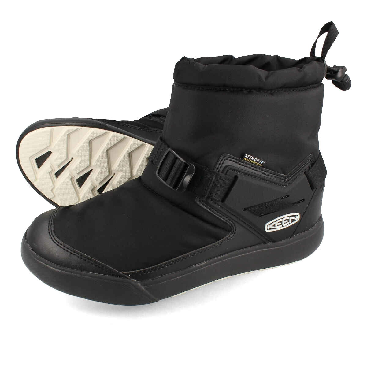 【プライスダウン】 KEEN WOMEN HOODROMEO WP キーン フッドロメオ ウォータープルーフ レディース 防水 ブーツ BLACK/BLACK ブラック 黒 1025598