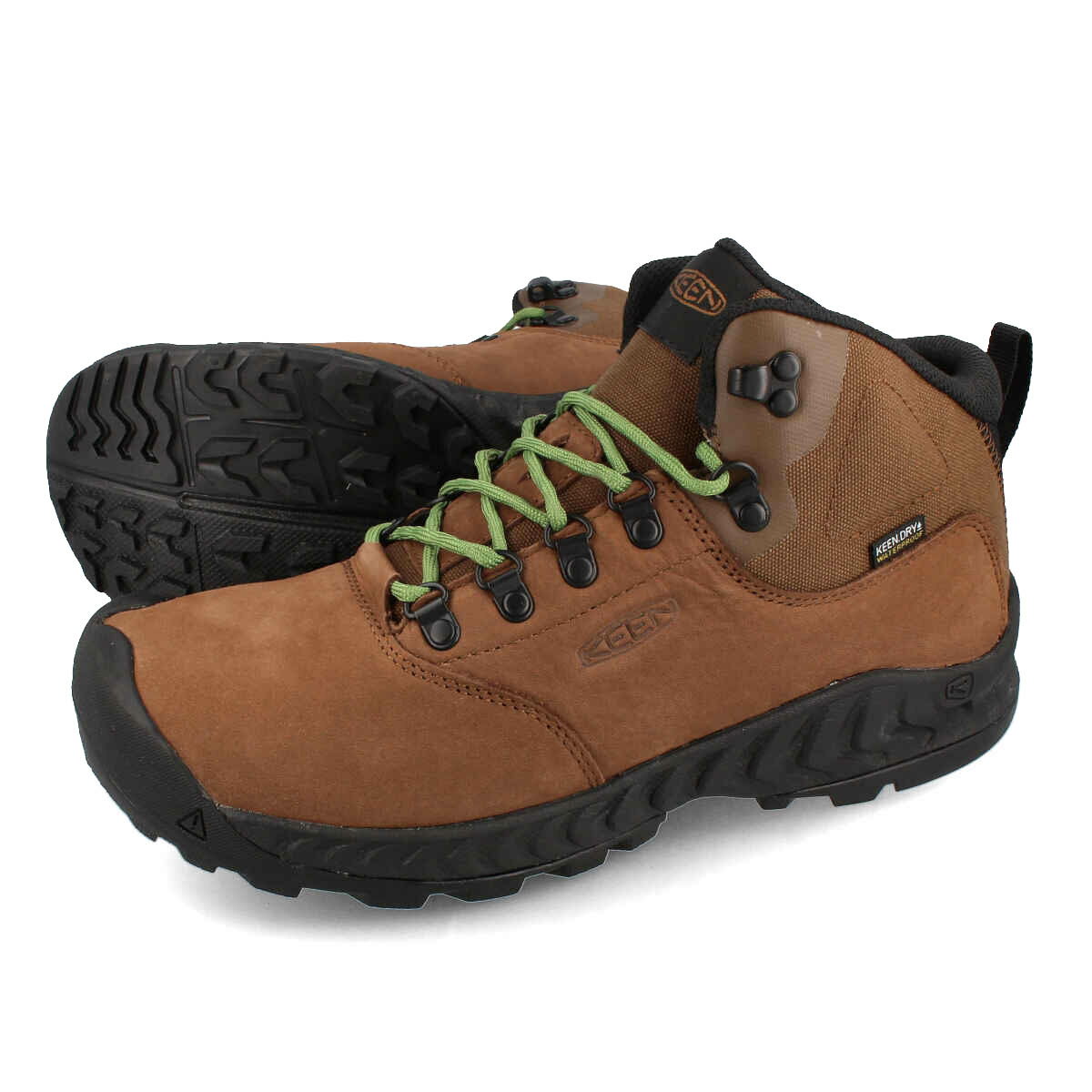 15時迄のご注文で即日発送可 KEEN MEN NXIS EXPLORER MID WP キーン ネクシス エクスプローラー ミッド ウォータープルーフ メンズ ミッドカット 防水 BISON/CAMPSITE ブラウン 1027485