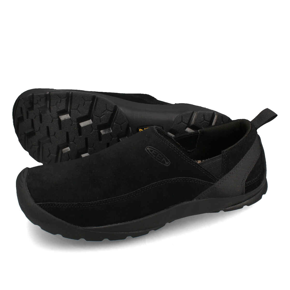 15時迄のご注文で即日発送可 KEEN MEN JASPER SLIP-ON キーン ジャスパー スリップオン メンズ スリッポン BLACK/BLACK ブラック 1027881