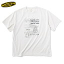 KEEN HARVEST UNEEK 10TH TEE キーン ハーベスト ユニーク テン Tシャツ メンズ レディース 半袖Tシャツ WHITECAP ホワイト 1029378【追跡可能メール便・日時指定不可】