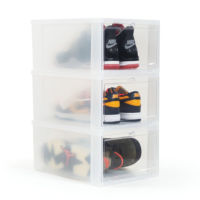 KICKS LAB. SHOE STORAGE BOX 3 BOX キックスラボ シューストレージ ボックス 3BOXセット CLEAR