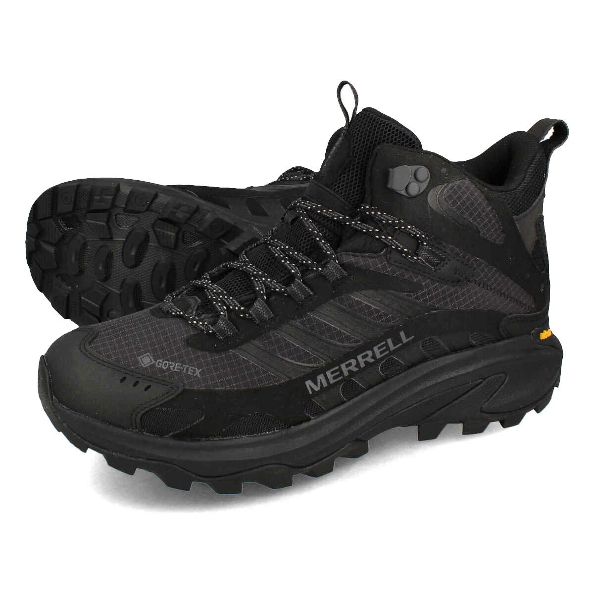 15時迄のご注文で即日発送可 MERRELL MOAB SPEED 2 MID GORE-TEX M メレル モアブ スピード 2 ミッド ゴアテックス メンズ スニーカー ミッドカット BLACK ブラック J037501