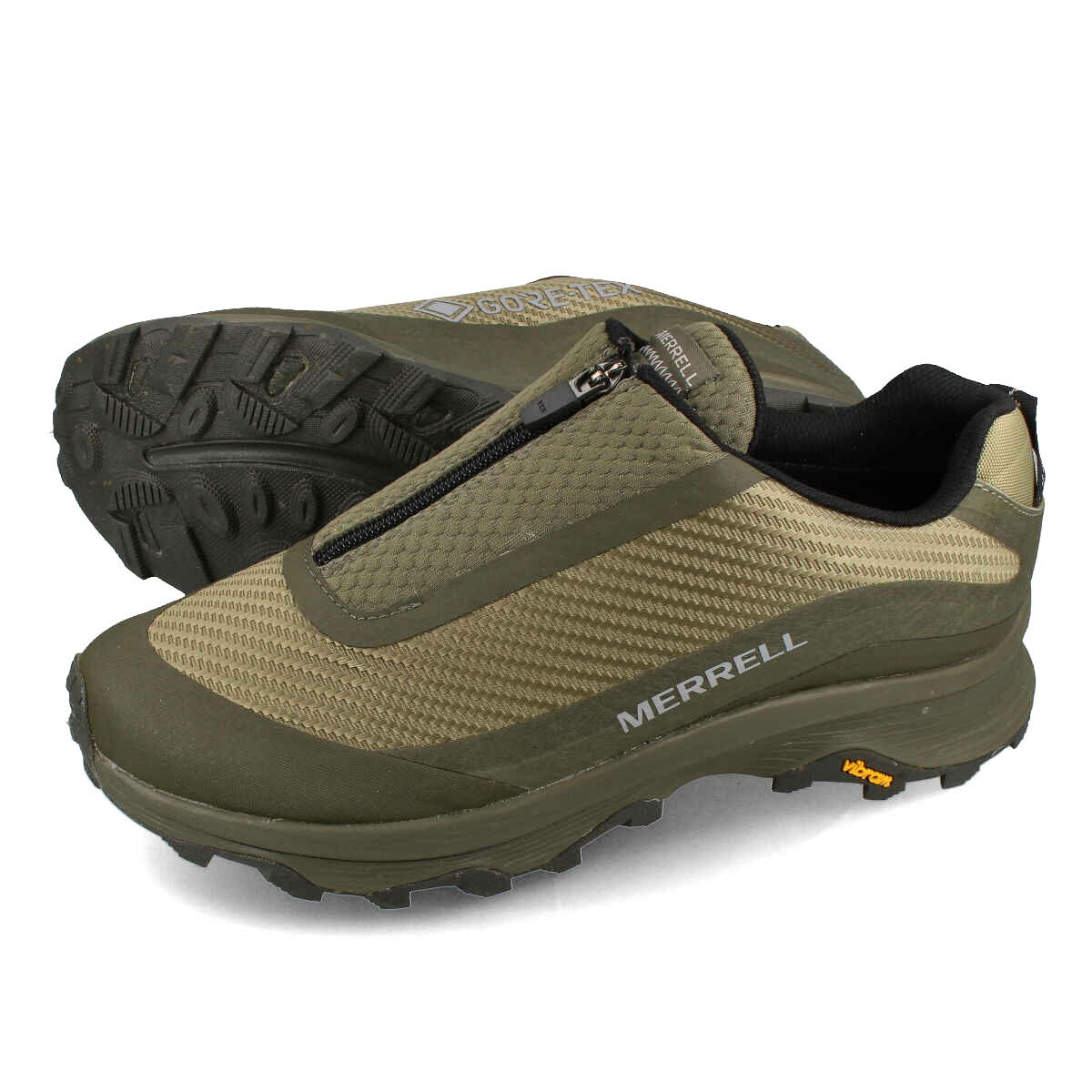 【プライスダウン】 15時迄のご注文で即日発送可 MERRELL MOAB SPEED STORM MOC GORE-TEX (R) メレル モアブ スピード ストーム モック ゴアテックス (R) メンズ ローカット HERB カーキグリーン j067563