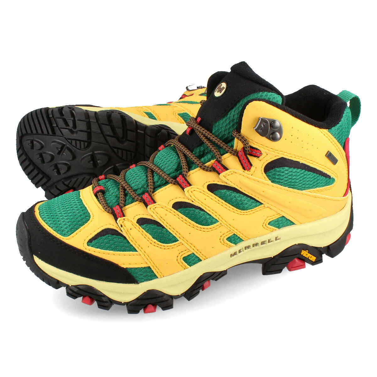 15時迄のご注文で即日発送可 MERRELL MOAB 3 SYNTHETIC MID GORE-TEX M メレル モアブ3 シンセティック ミッド ゴアテックス メンズ トレッキング シューズ ウォータープルーフ 防水性 VIBRAMソール YELLOW イエロー J500251