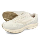 【プライスダウン】 MIZUNO WAVE RIDER B 【SASHIKO】 ミズノ ウエーブ ライダー B 【刺し子】 メンズ スニーカー ローカット OFF WHITE/WHITE ホワイト D1GA246201(4)