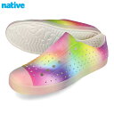 15̂ő native shoes JEFFERSON PRINT lCeBu V[Y WFt@[\ vg Y fB[X Xj[J[ [Jbg SHELL WHITE/TRANSLUCENT/RAINBOW BLUR }`J[ 11111501-2051