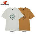 【プライスダウン】 15時迄のご注文で即日発送可 NEW BALANCE NB CAF NB S/S TEE ニューバランス NB CAF NB ショートスリーブ Tシャツ ホワイト ブラウン mt31560